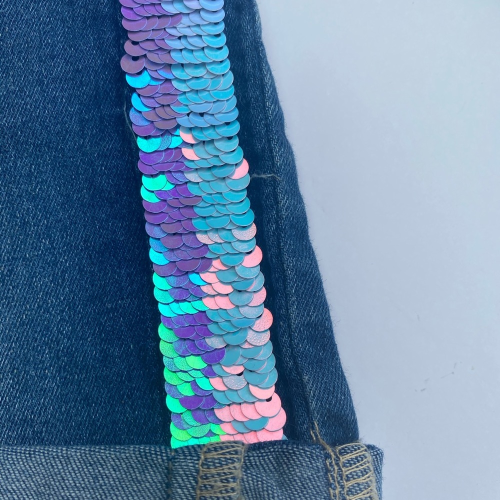 🍭2/$15🍭NWT Justice Jean Shorts and Tee - Picture 2 of 9